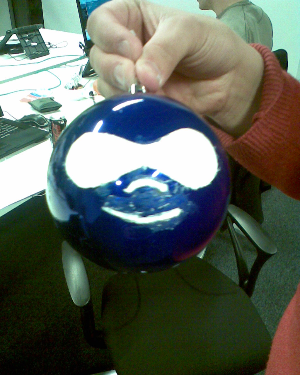 A finished drupal christmas ball